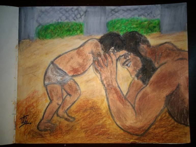 770x578 Saatchi Art Father - Father And Child Painting