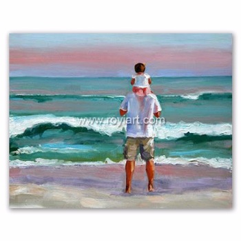 350x350 Best Gift Of High Quality Oil Painting Father And Child - Father And Child Painting