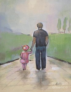 231x300 Dad And Daughter Paintings Fine Art America - Father And Daughter Painting