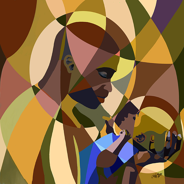 600x600 Father And Son Painting By James Mingo - Father And Son Painting