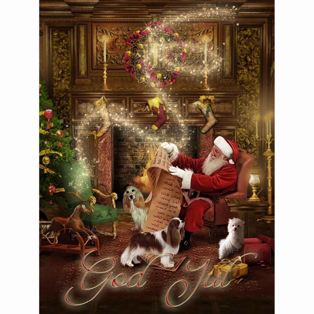 1000x1000 5d Diy Diamond Painting Crystal Father Christmas Diamond - Father Christmas Painting