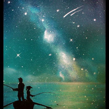 354x354 Father Daughter Silhouette Art - Father Daughter Painting