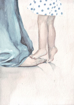 250x357 Father Daughter Paintings - Father Daughter Painting