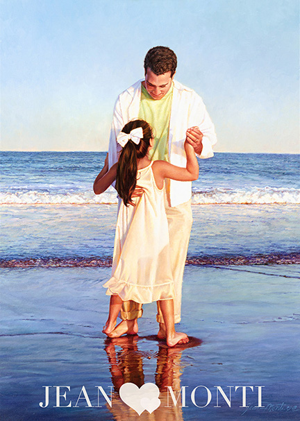 432x607 Inspired To Paint - Father Daughter Painting