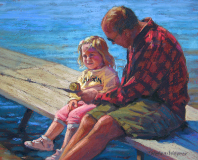 400x323 John And Avery - Father Daughter Painting