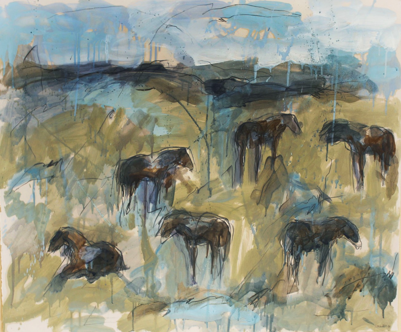 1306x1080 Exhibit Features Father, Daughter Paintings - Father Daughter Painting