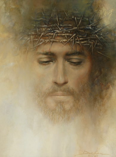 388x525 Father Forgive Them By Russ Docken - Father Forgive Them Painting