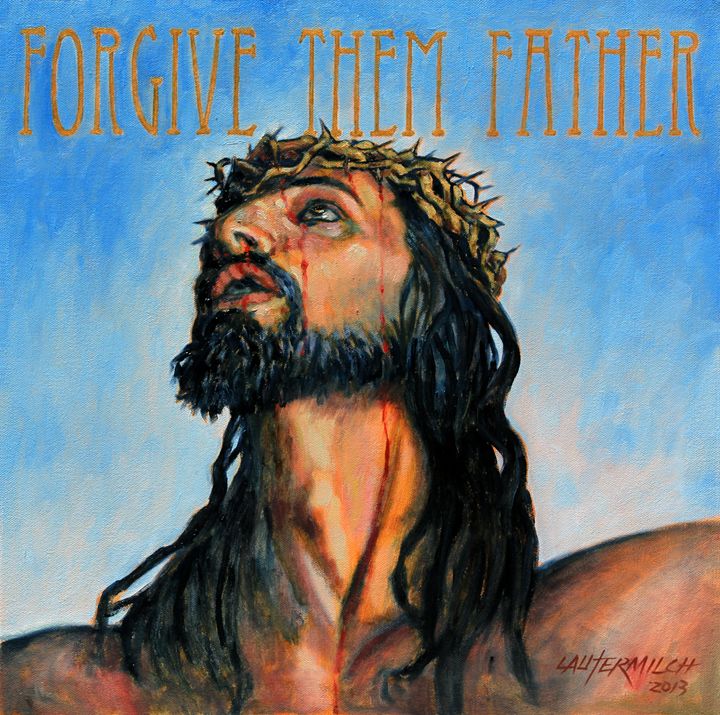 720x715 Forgive Them Father - Father Forgive Them Painting
