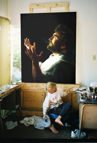 324x480 See The Akiane Kramarik Painting Of Jesus Titled Father Forgive - Father Forgive Them Painting
