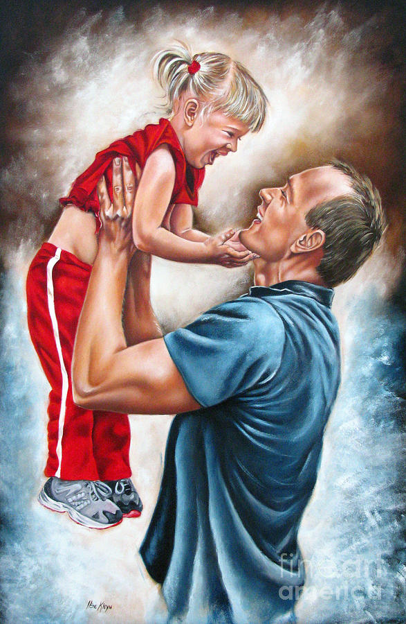 587x900 The Love Of The Father Painting By Ilse Kleyn - Father Painting
