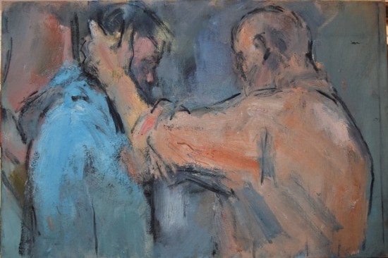 550x366 Ghislaine Howard, Father And Son Paintings For Sale - Father Son Painting