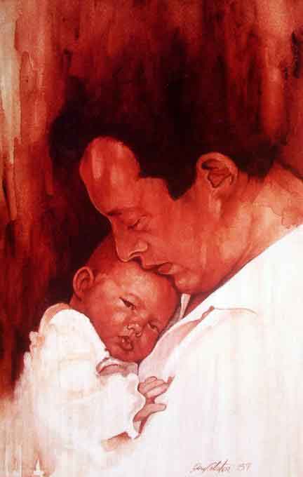 432x680 Gazarts.co.uk - Father Son Painting