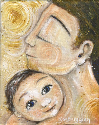 318x400 Capture Him A Meaningful Gifts For Father's Day - Fathers Day Painting