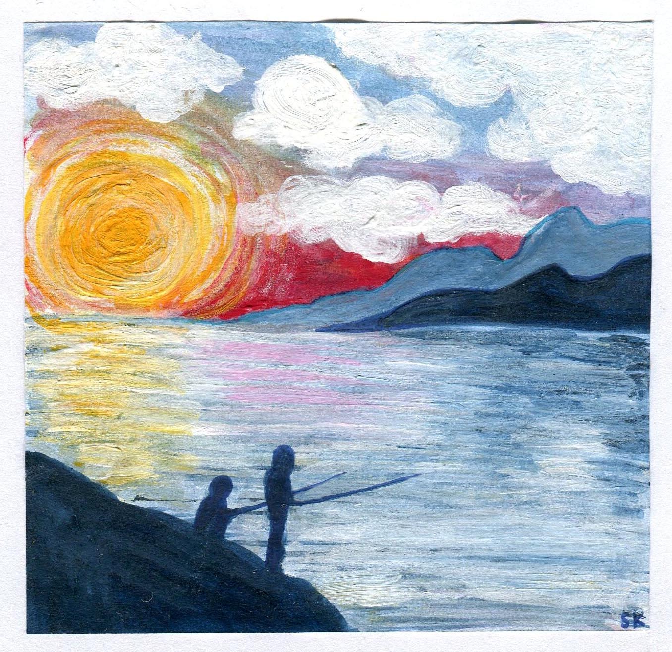 1356x1315 Father's Day Card Sarah Kirk Illustration - Fathers Day Painting