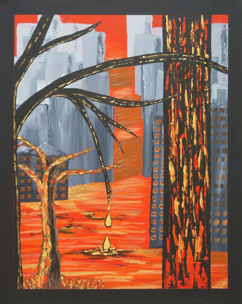 770x968 Saatchi Art Corporate Greed Painting By Michele Faulkner - Faulkner Painting