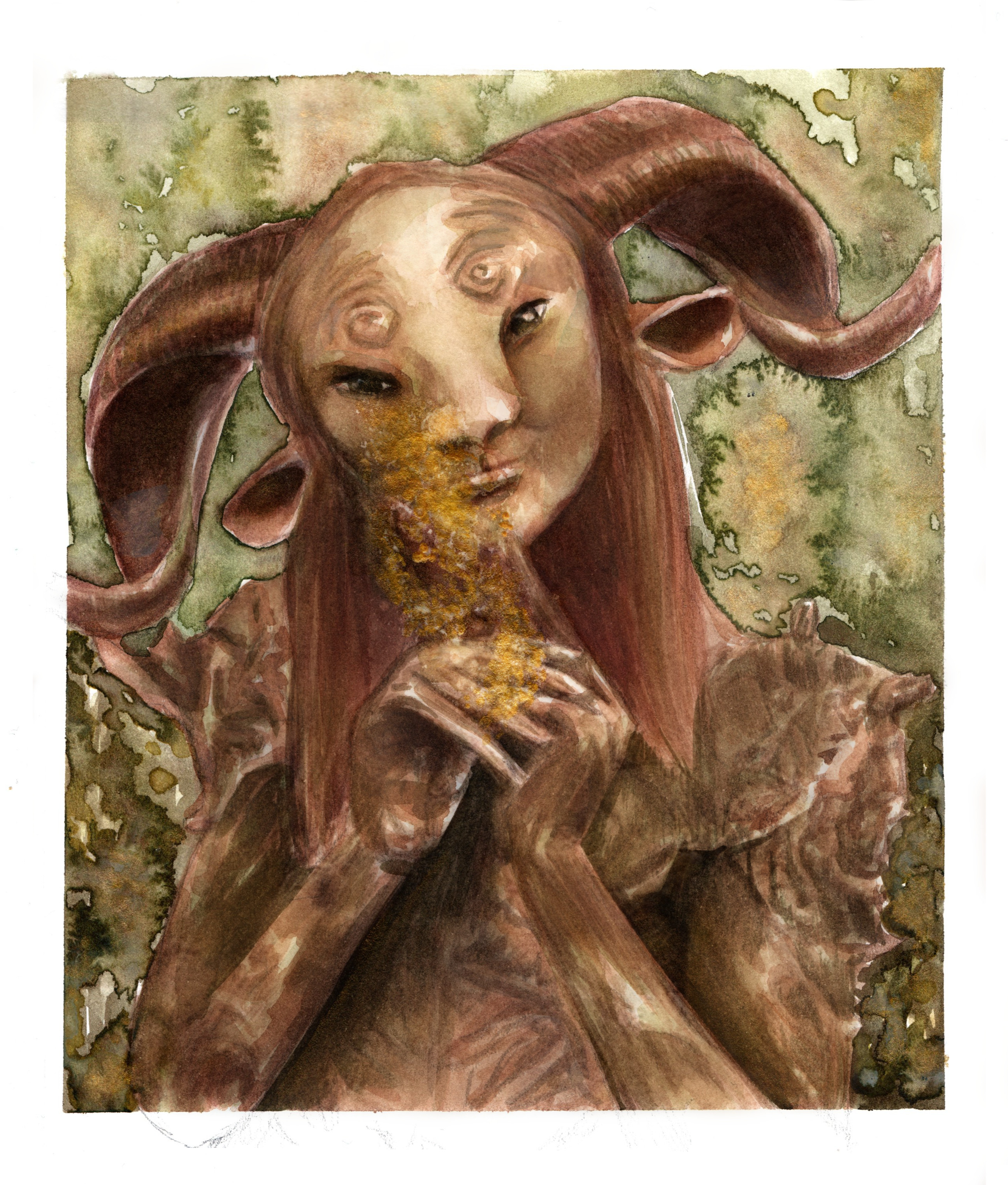 2590x3046 Pan's Labyrinth - Faun Painting