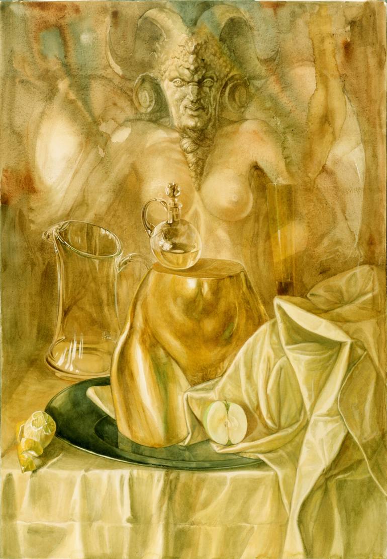 770x1110 Saatchi Art Faun Painting By Nikolay Lavetsky - Faun Painting