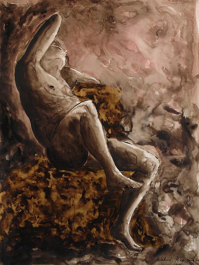 676x900 The Barberini Faun Painting By Michael Price - Faun Painting