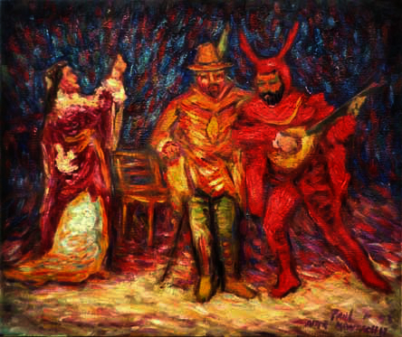 444x373 Faust And Mephistopheles Literary Paintings And Prints By Paulb - Faust And Mephistopheles Painting