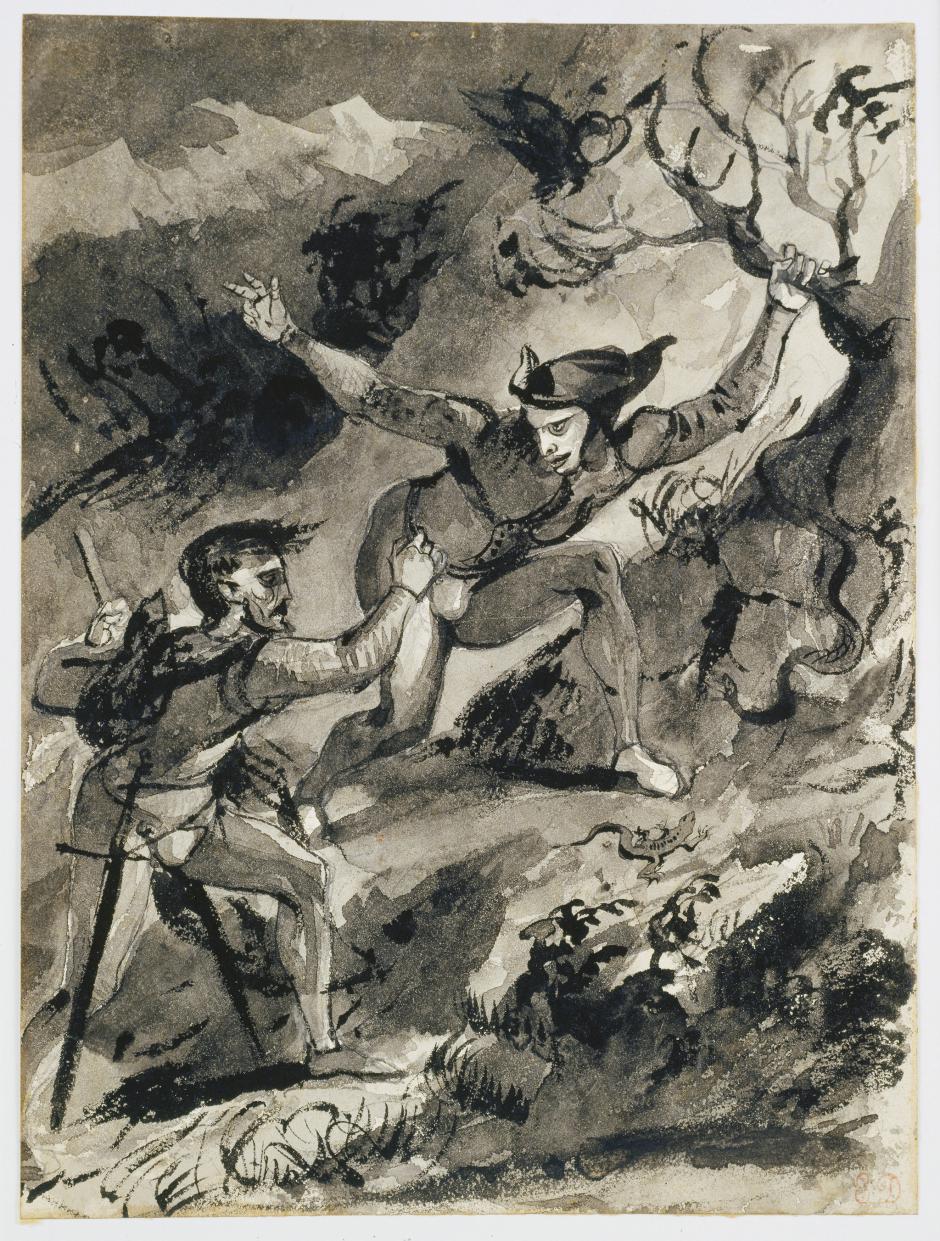 940x1241 Faust And Mephistopheles On The Blocksberg, 182627 Museum - Faust And Mephistopheles Painting