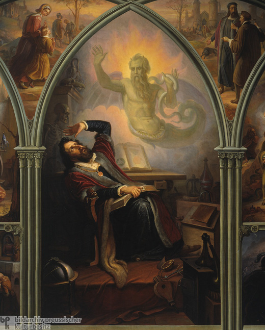 520x647 Ghdi - Faust And Mephistopheles Painting