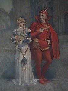 225x300 The 15 Best Mephistopheles Images On Christopher - Faust And Mephistopheles Painting