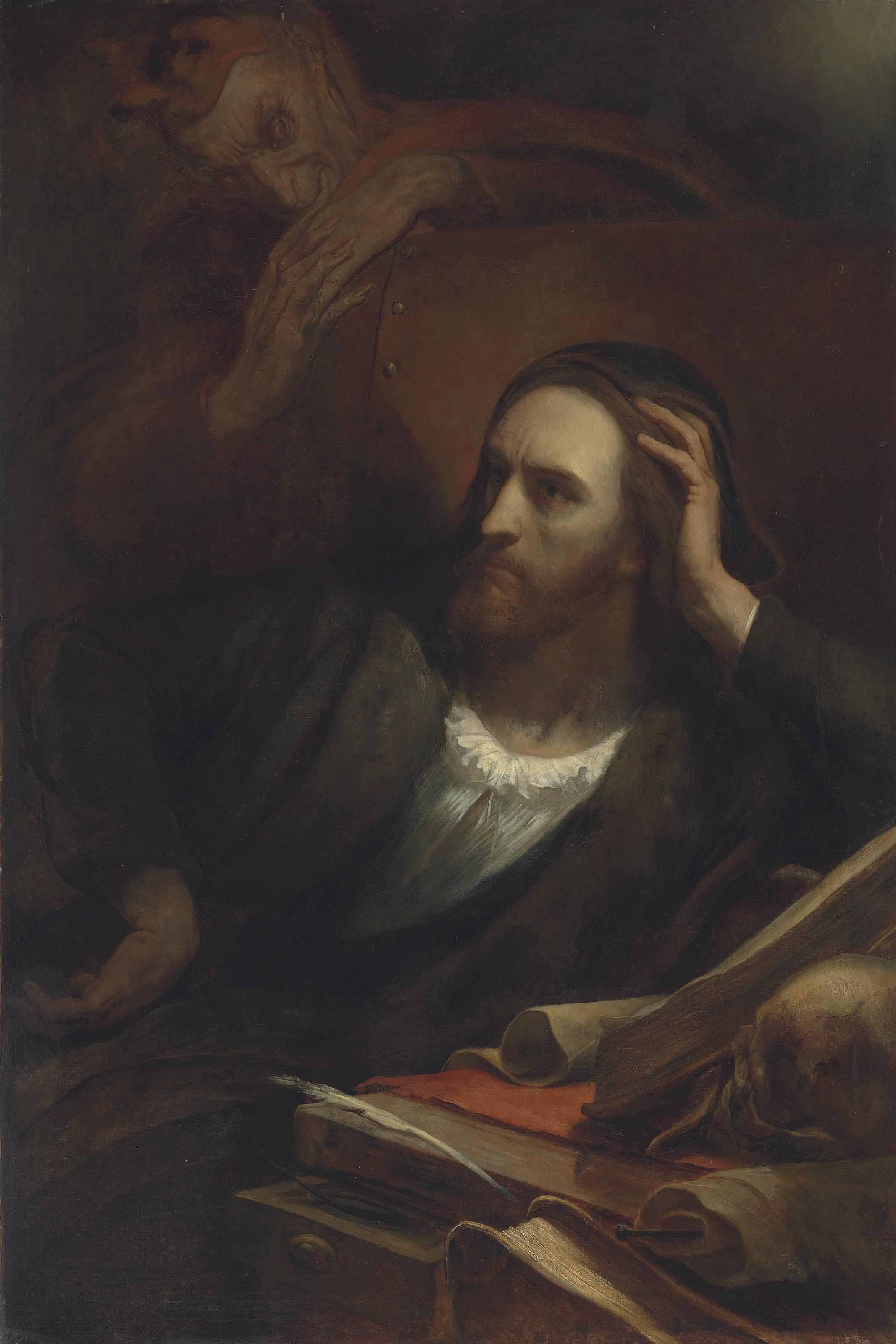 2133x3200 Ary Scheffer (Dutch, 1795 1858) Faust And Mephistopheles 19th - Faust And Mephistopheles Painting