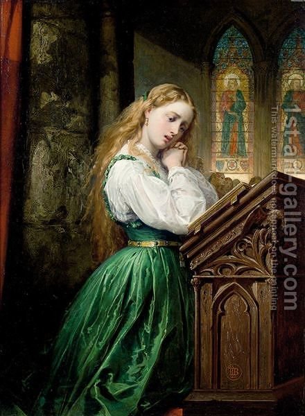 440x600 Margaret At The Cathedral, Faust Thomas Jones Barker Reproduction - Faust Painting