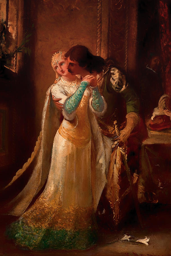 600x900 Faust And Gretchen Painting By Mountain Dreams - Faust Painting