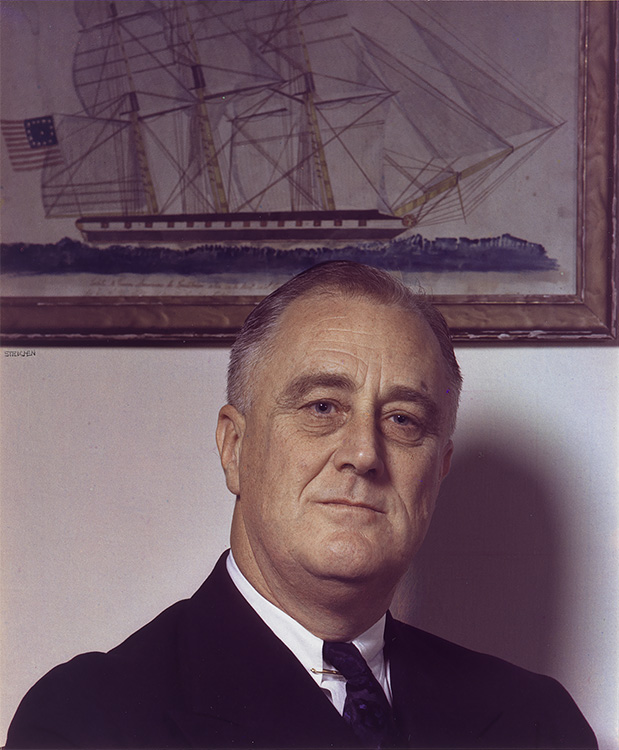 619x750 Franklin D. Roosevelt, America's Presidents National - Fdr Painting