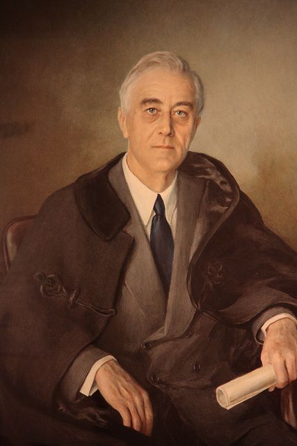 427x640 Finished Portrait Of Fdr - Fdr Painting