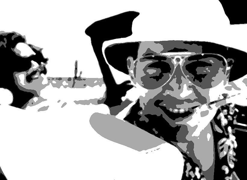 821x600 Fear And Loathing Painting By Dan Carman - Fear And Loathing In Las Vegas Painting