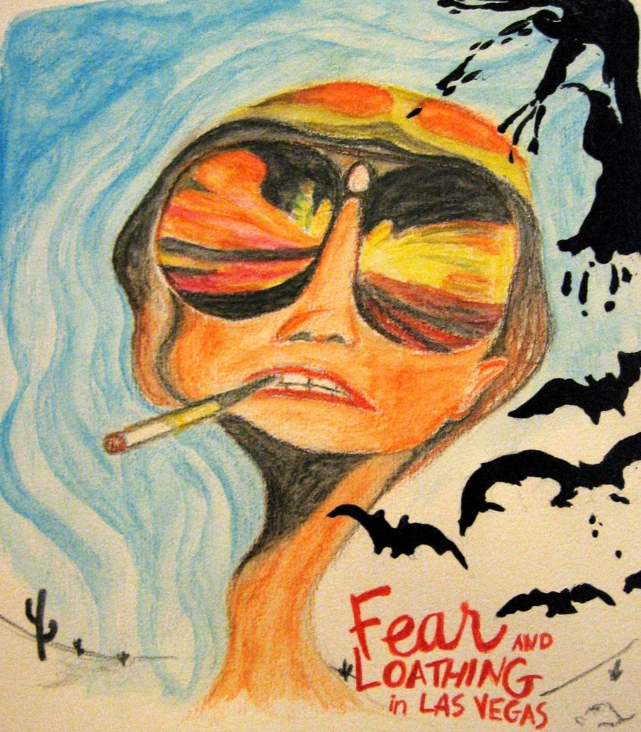 900x1027 Fear And Loathing In Las Vegas By Pbeata - Fear And Loathing In Las Vegas Painting