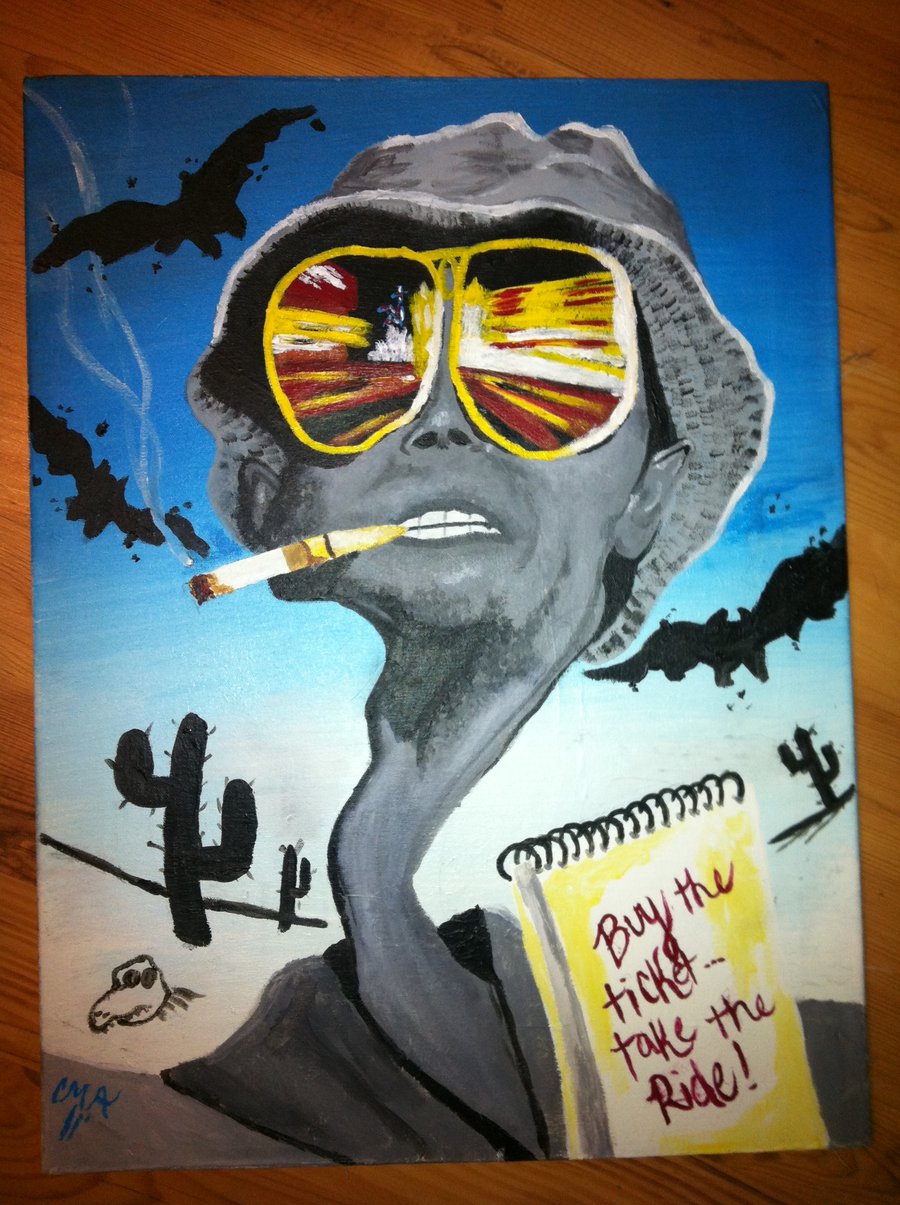 900x1205 Fear And Loathing In Las Vegas By Chelseaallen01 - Fear And Loathing In Las Vegas Painting