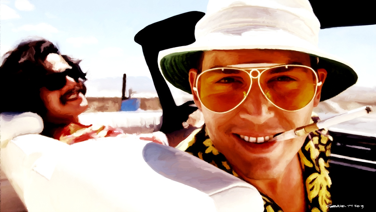 1200x675 Johnny Depp In The Film Fear And Loathing In Las Vegas - Fear And Loathing In Las Vegas Painting