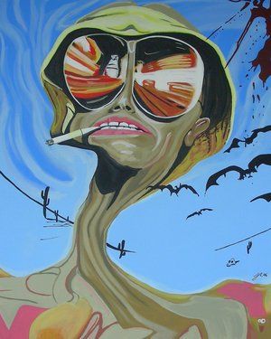 300x375 Pop Art Painting Fear And Loathing In Las Vegas Art Painting - Fear And Loathing In Las Vegas Painting