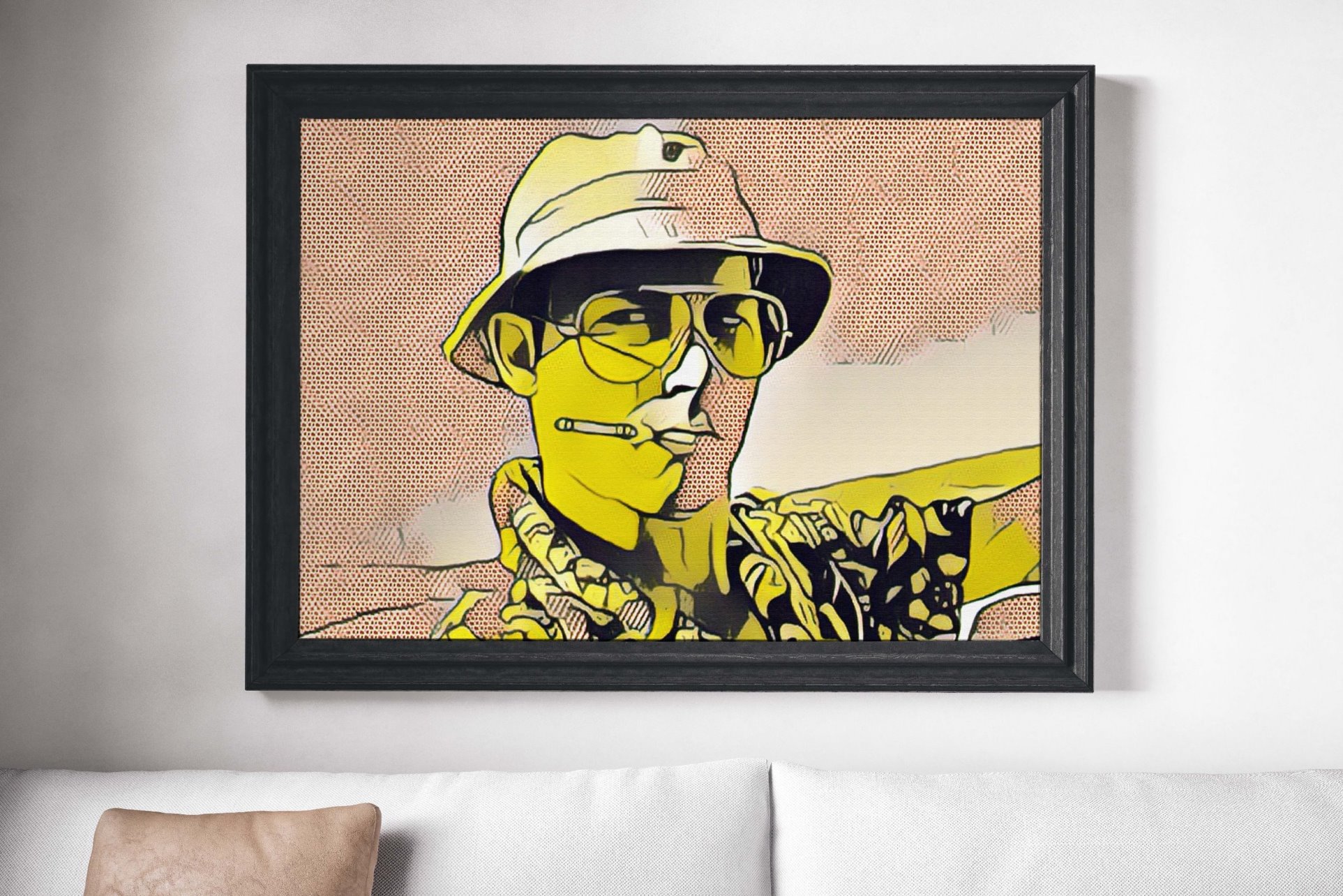 1925x1284 Fear And Loathing In Las Vegas Movie Poster Canvas Print Cinema - Fear And Loathing Painting