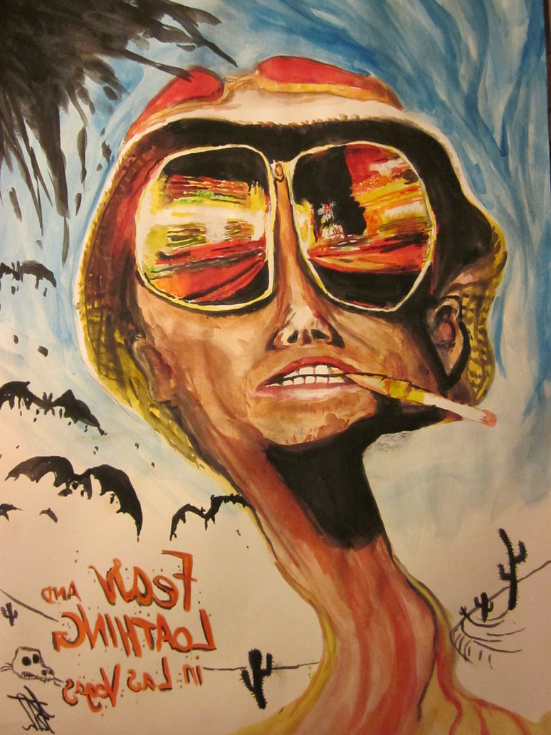 774x1032 Fear And Loathing In Las Vegas Painting Fear And Loathing In Las - Fear And Loathing Painting