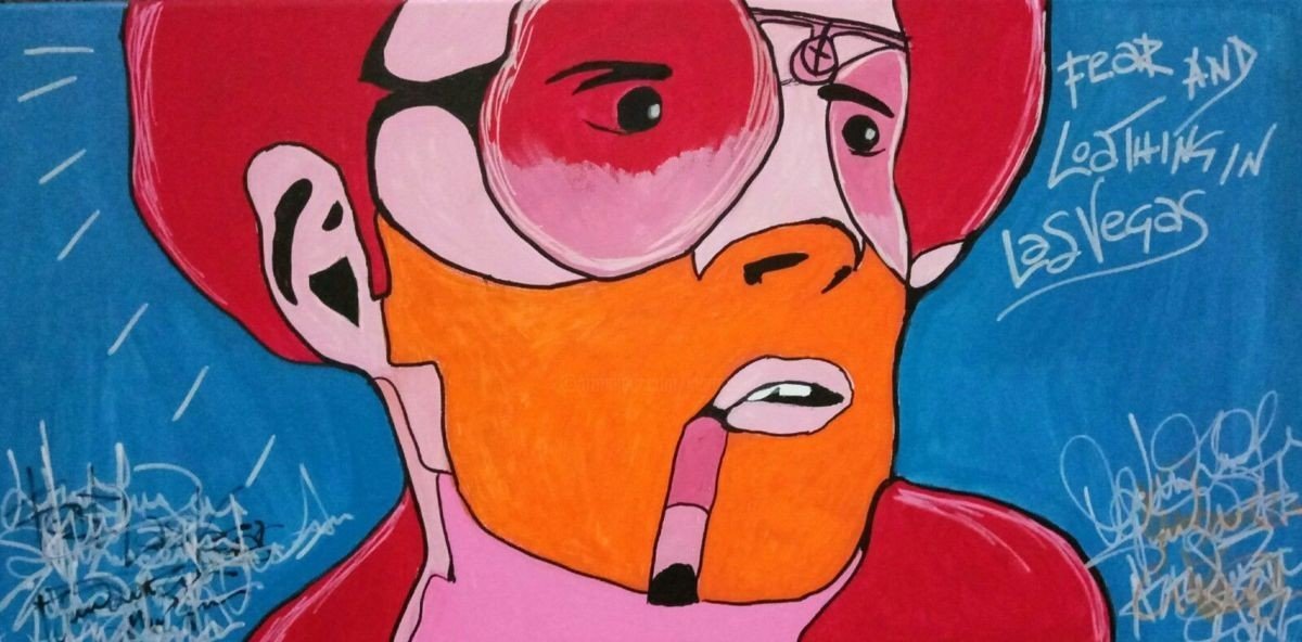 1200x592 Fear And Loathing In Las Vegas - Fear And Loathing Painting