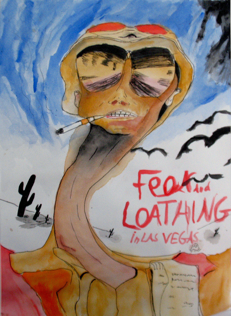 765x1045 Fear And Loathing In Las Vegas Poster By Alek1234 - Fear And Loathing Painting