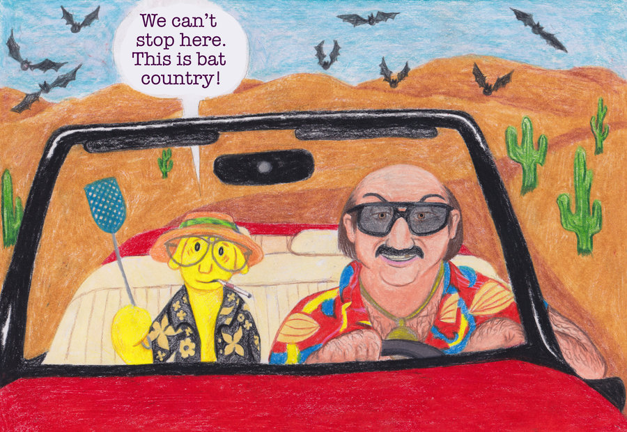 900x620 Banananadilewski Fear And Loathing In Las Vegas By Fisherella - Fear And Loathing Painting