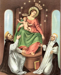 200x245 Memorial Of Our Lady Of The Rosary - Feast Of The Rosary Painting