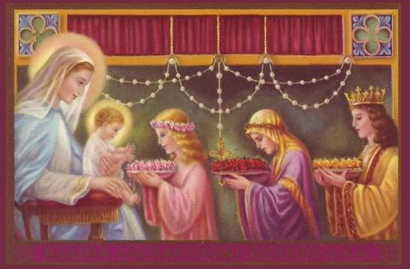 578x380 Feast Of The Most Holy Rosary - Feast Of The Rosary Painting