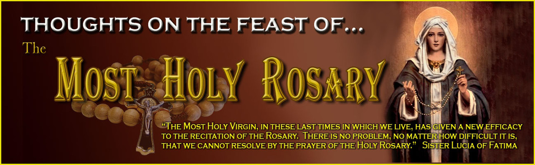 1100x339 Holy Rosary Feastday - Feast Of The Rosary Painting
