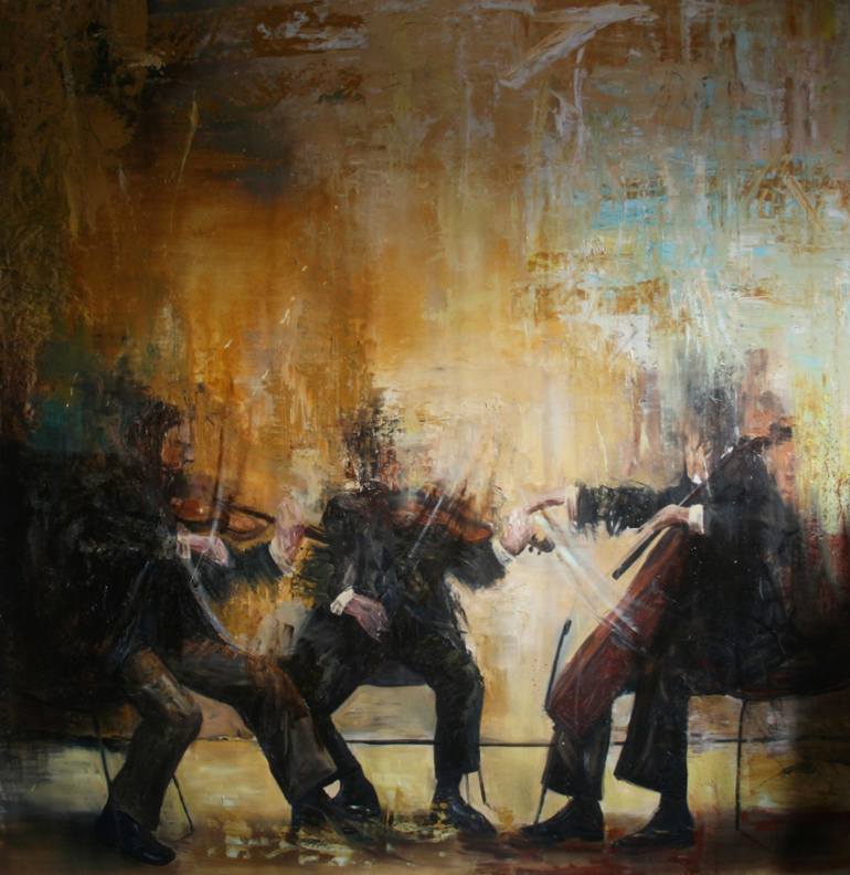 770x792 Saatchi Art Feast Of Polyphony Painting By Cyprian Nocon - Feast Painting