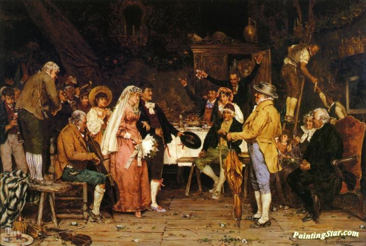 720x485 The Wedding Feast Artwork By Arturo Ricci Oil Painting Amp Art - Feast Painting