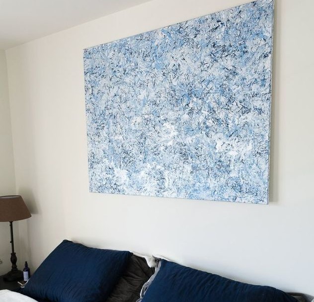 632x608 Stamp Your Way To Modern Art With Household Items - Feather Duster Painting