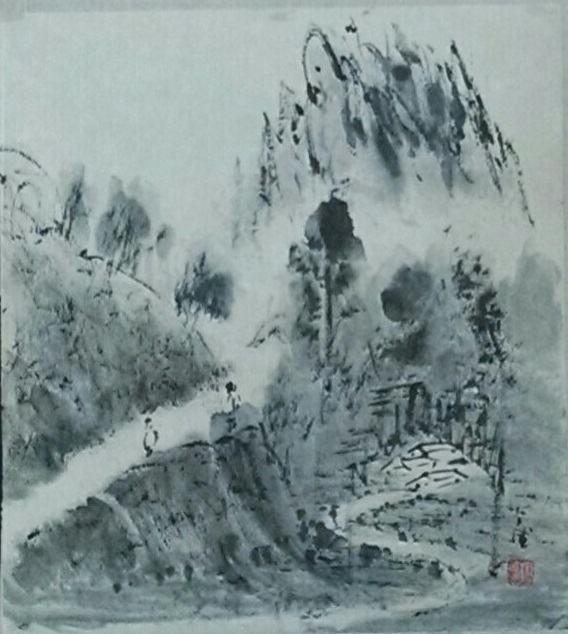568x634 February 12, 2018 Ling Te Liao Chinese Painting Demonstration - February Painting