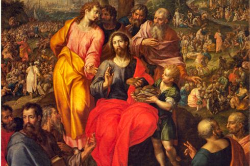 490x326 Thebiblefeed - Feeding The 5000 Painting