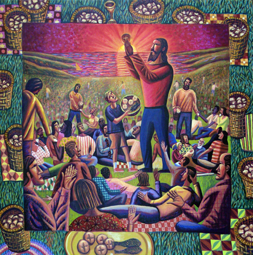 504x508 Feeding The 5000 - Feeding The 5000 Painting